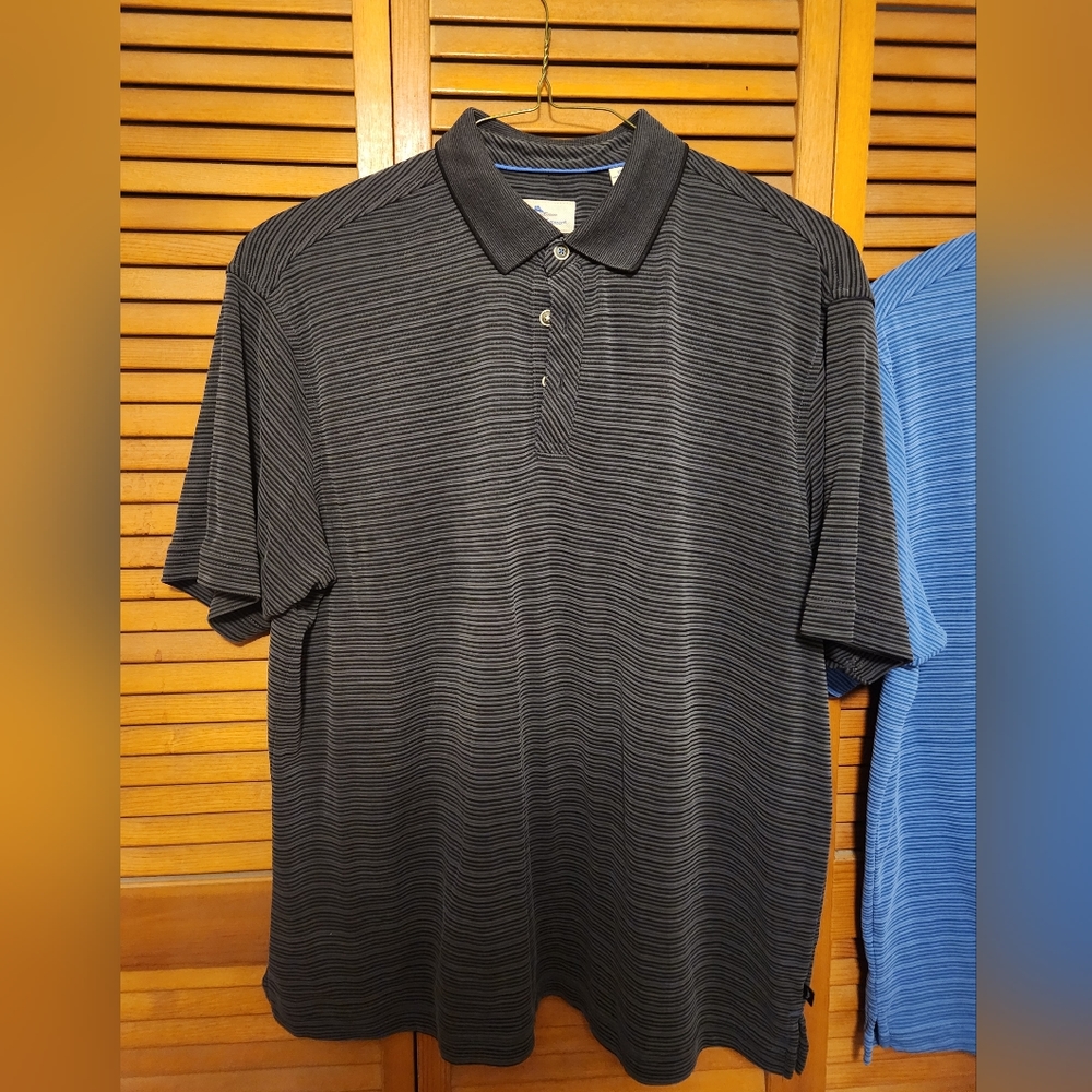 Mens XL Tommy's Bahamas striped polo